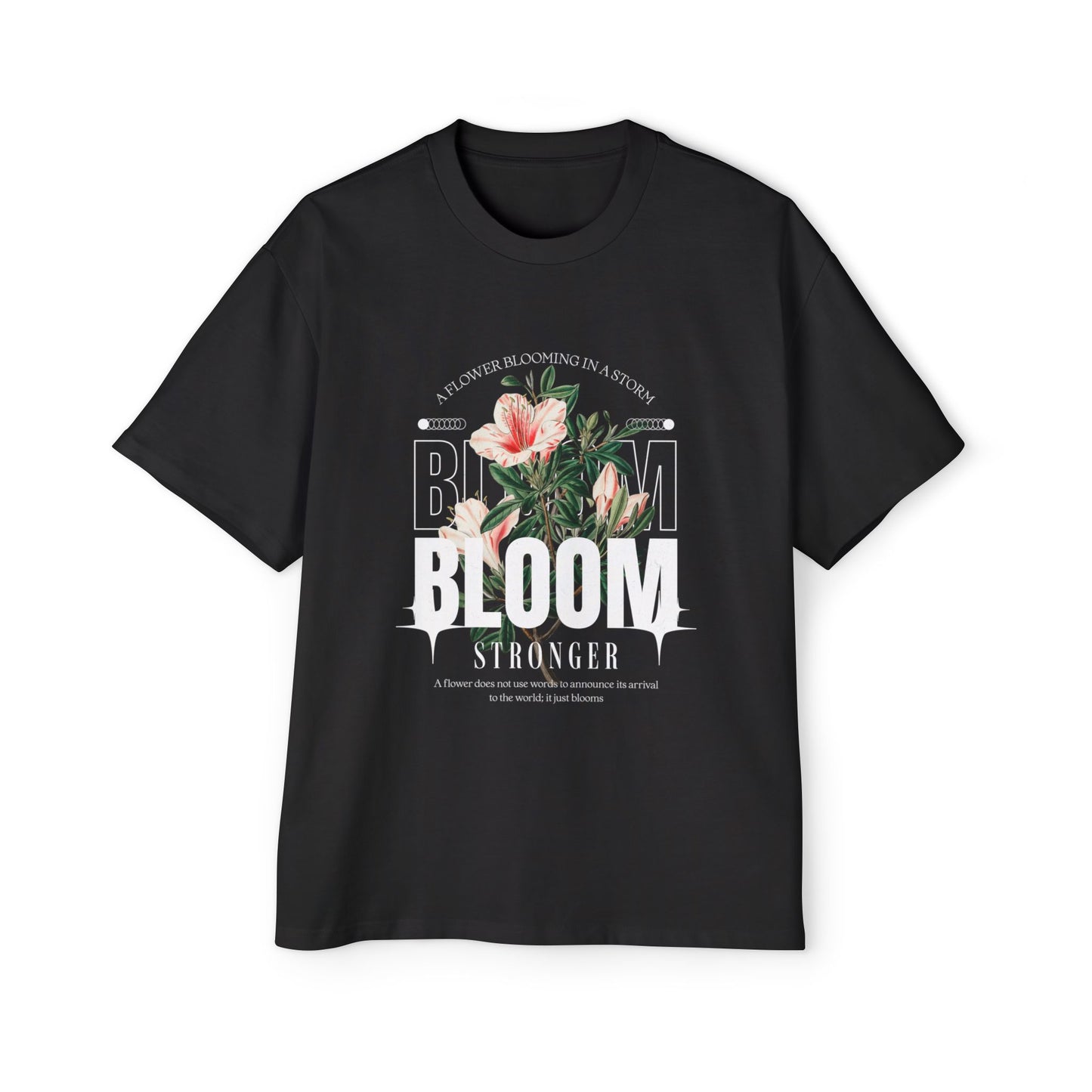 Floral Oversized Tee for Men, Relaxed Summer Shirt, Casual Streetwear, Gift for Him, Eco-Friendly Fashion