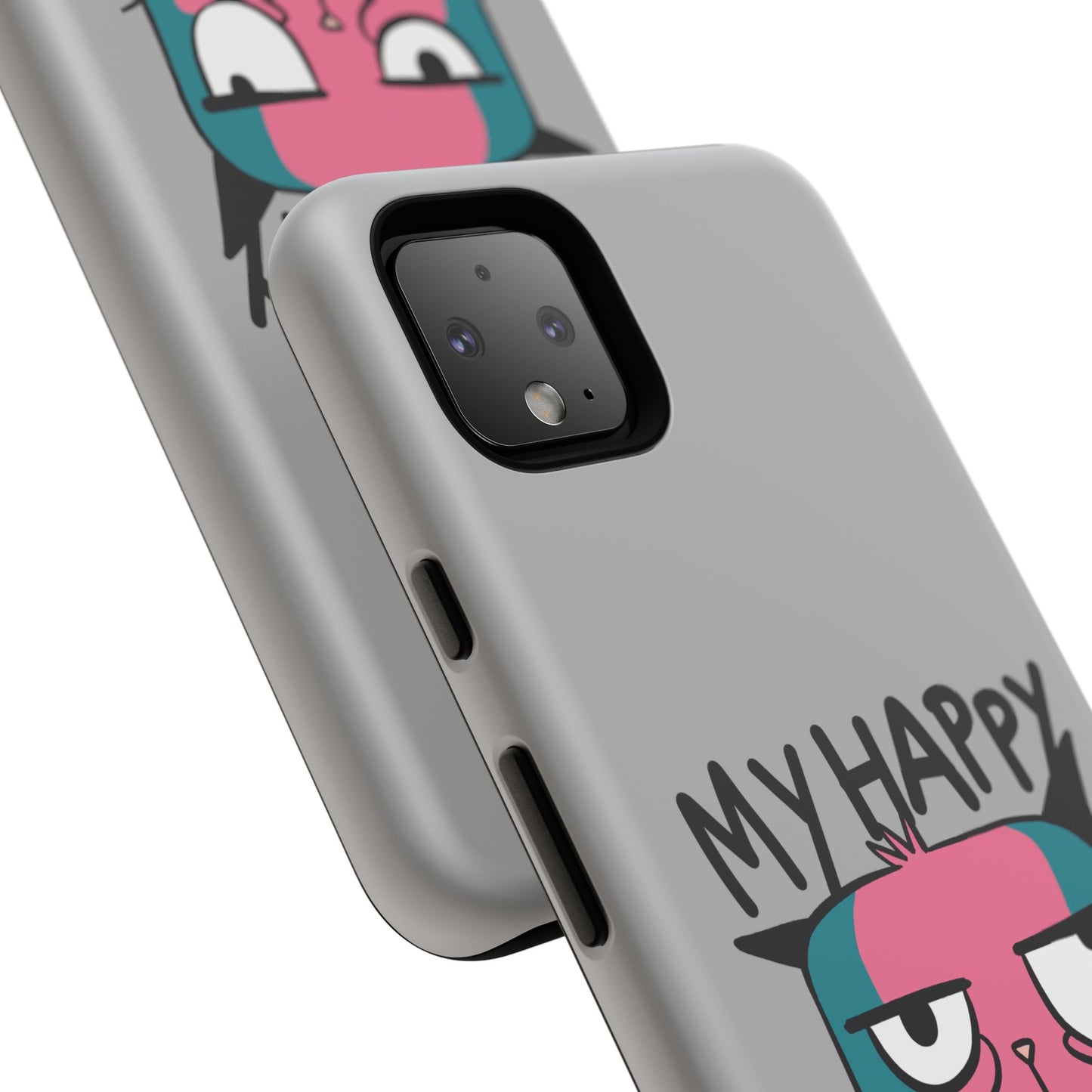 Funny Cat Phone Case - 'My Happy Face' Tough Design