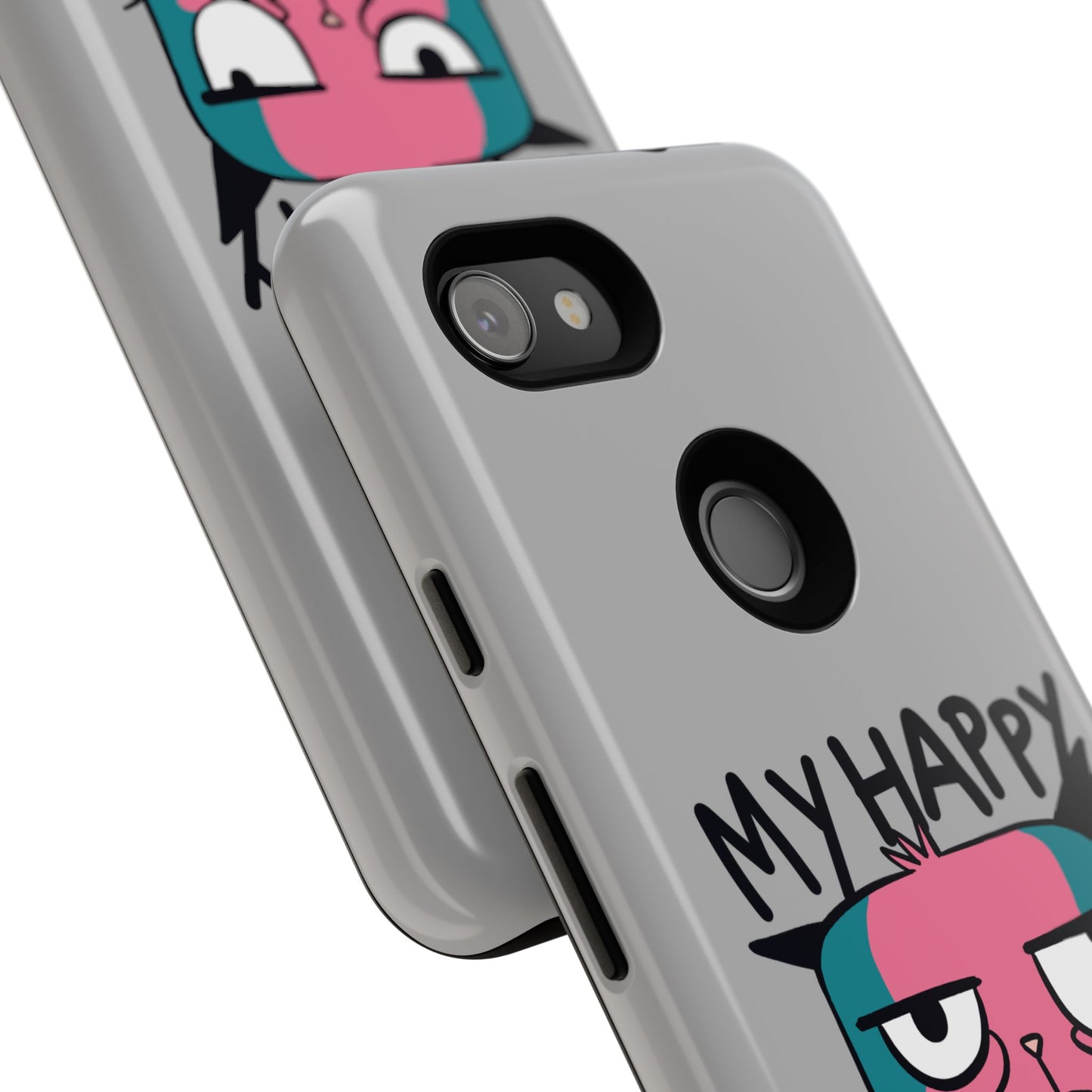 Funny Cat Phone Case - 'My Happy Face' Tough Design