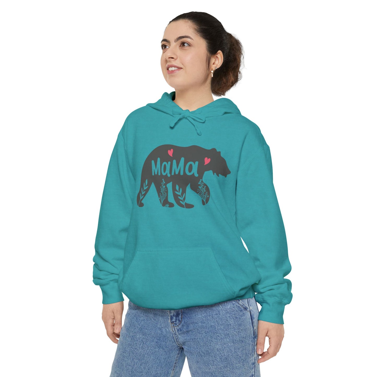 Mama Bear Hoodie - Cozy & Stylish Unisex Garment-Dyed Sweatshirt for Mother's Day or Casual Wear