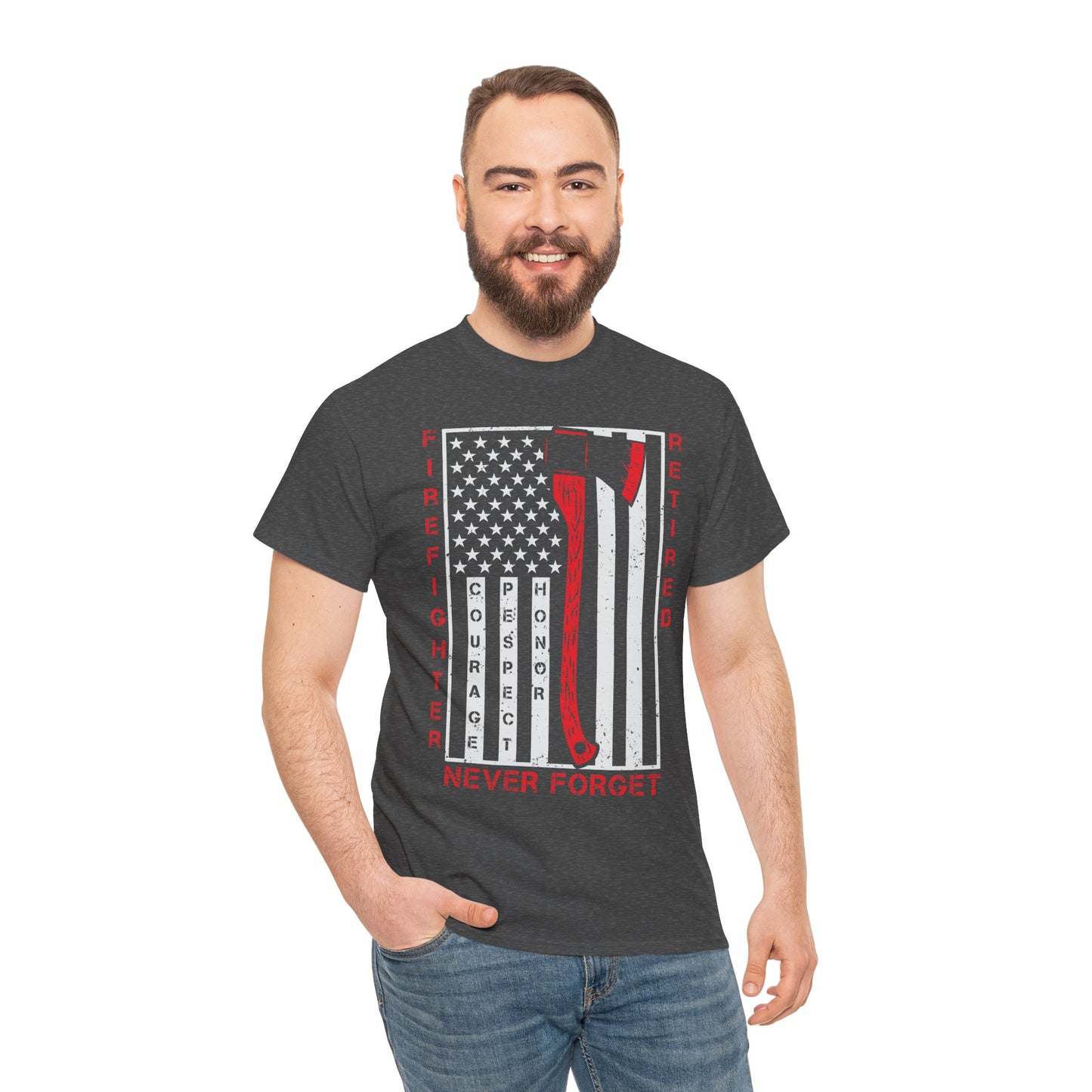 Retired Firefighter Tee | Tribute Shirt, Firefighter Gift, Fireman T-Shirt, Hero Apparel, 4th of July Shirt
