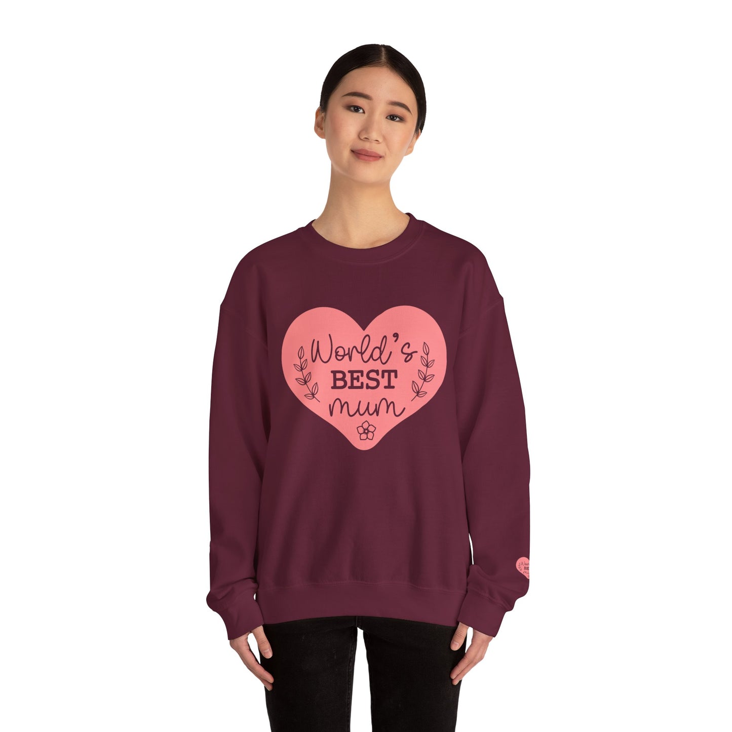 World's Best Mum Crewneck Sweatshirt | Unisex Heavy Blend™ | Perfect Gift for Mother's Day