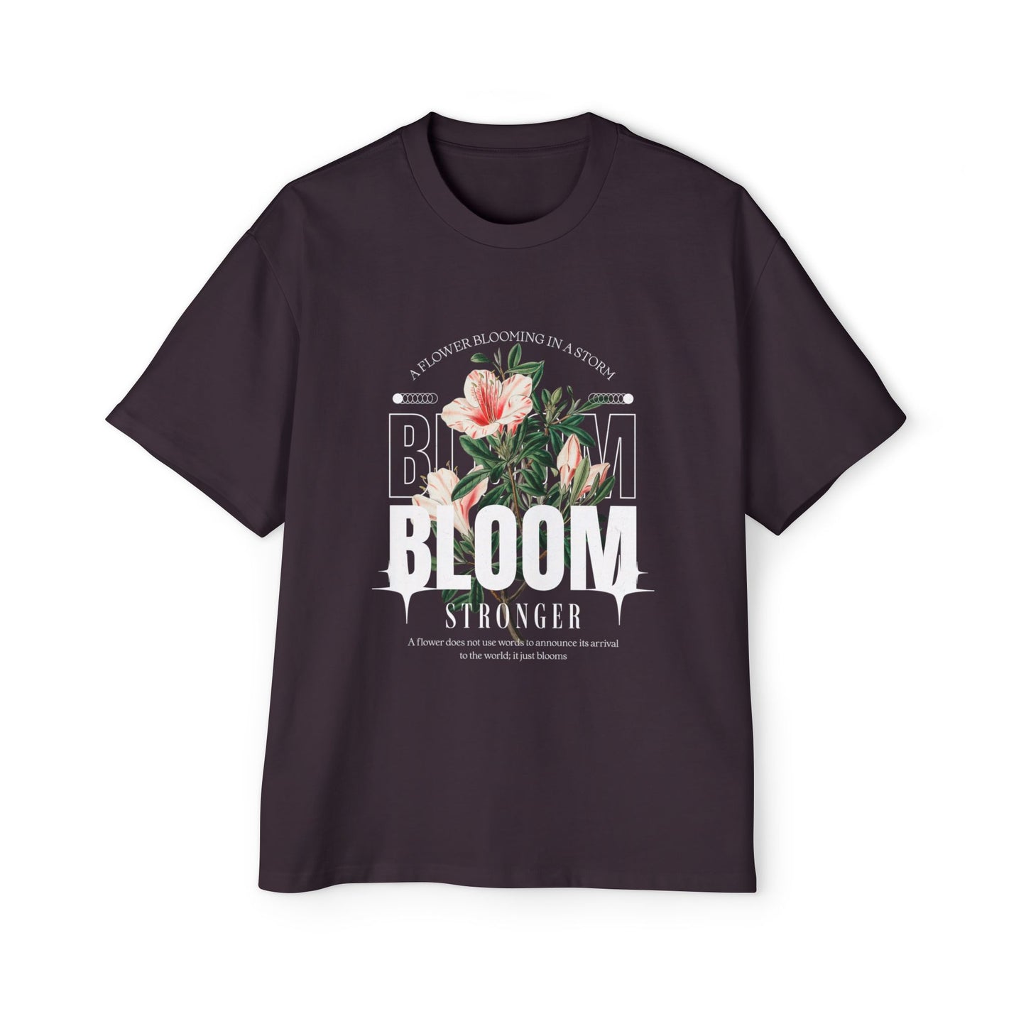 Floral Oversized Tee for Men, Relaxed Summer Shirt, Casual Streetwear, Gift for Him, Eco-Friendly Fashion