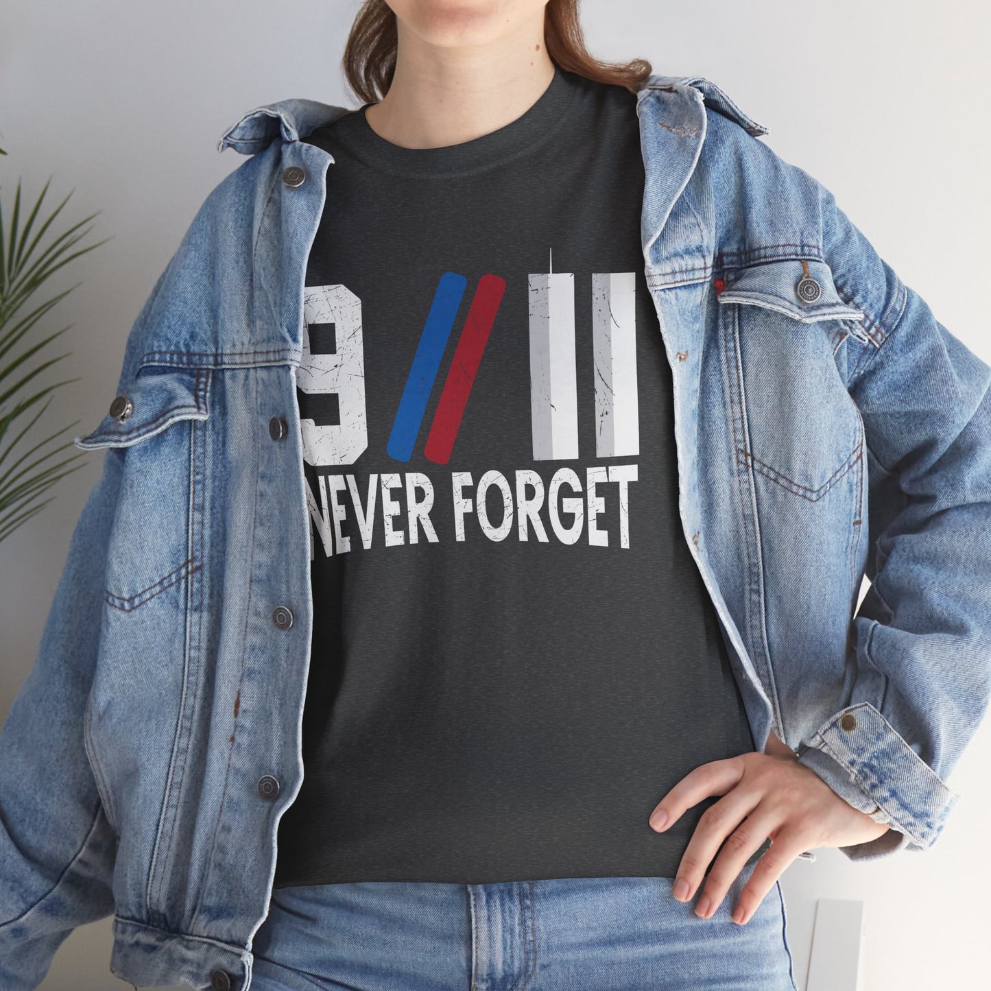 9/11 Never Forget Unisex Tee, Commemorative T-Shirt, Patriotic Apparel, Remembrance Day Shirt, Memorial Gift