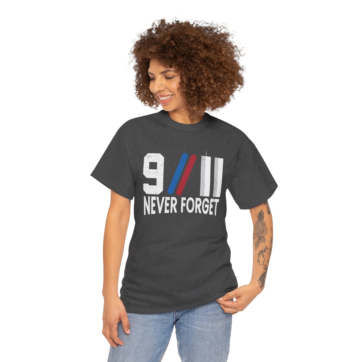 9/11 Never Forget Unisex Tee, Commemorative T-Shirt, Patriotic Apparel, Remembrance Day Shirt, Memorial Gift
