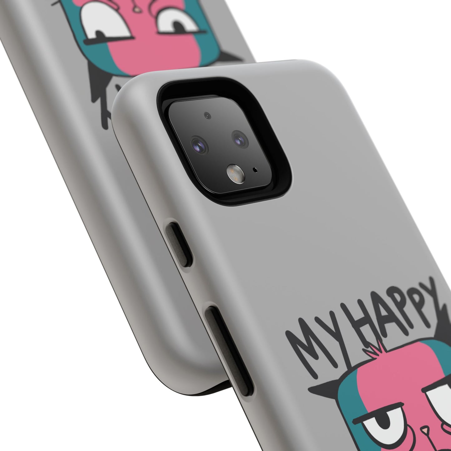 Funny Cat Phone Case - 'My Happy Face' Tough Design