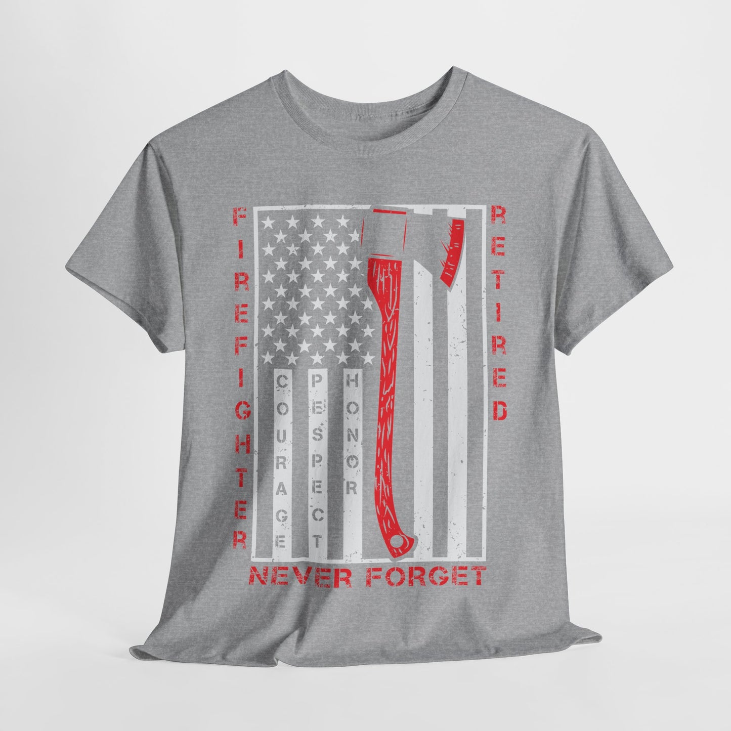 Retired Firefighter Tee | Tribute Shirt, Firefighter Gift, Fireman T-Shirt, Hero Apparel, 4th of July Shirt