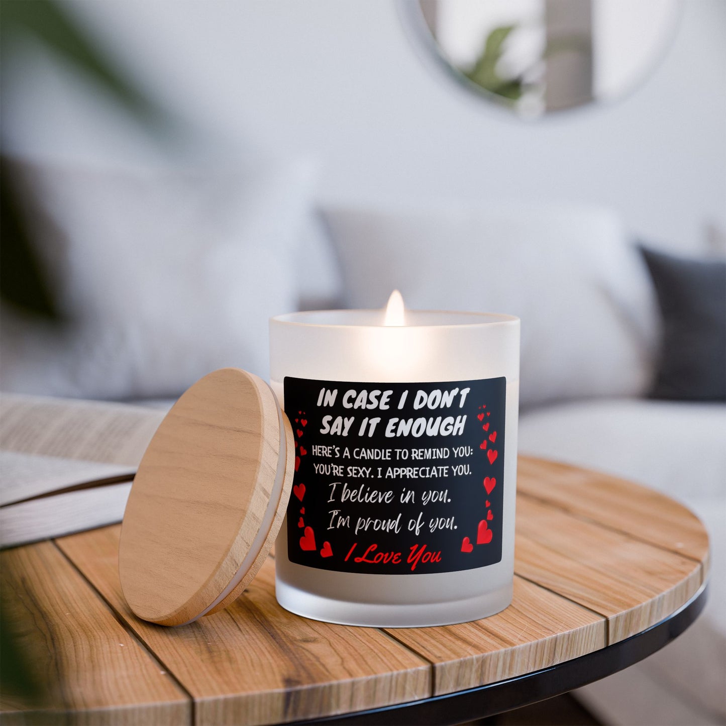 A Little Reminder: You're Amazing Frosted Glass Candle, 11oz