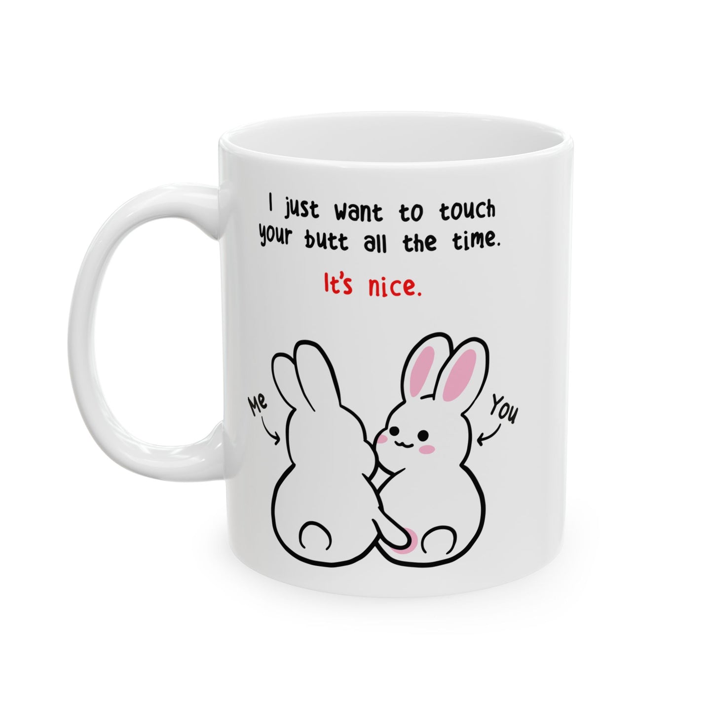 Butt Bunny 11oz Ceramic Mug