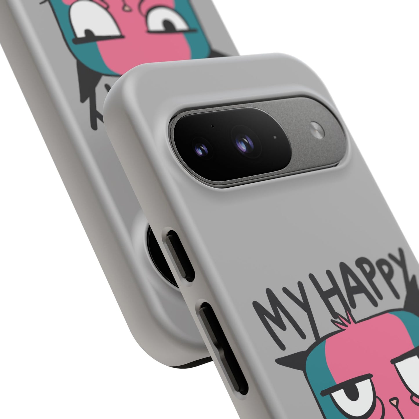 Funny Cat Phone Case - 'My Happy Face' Tough Design