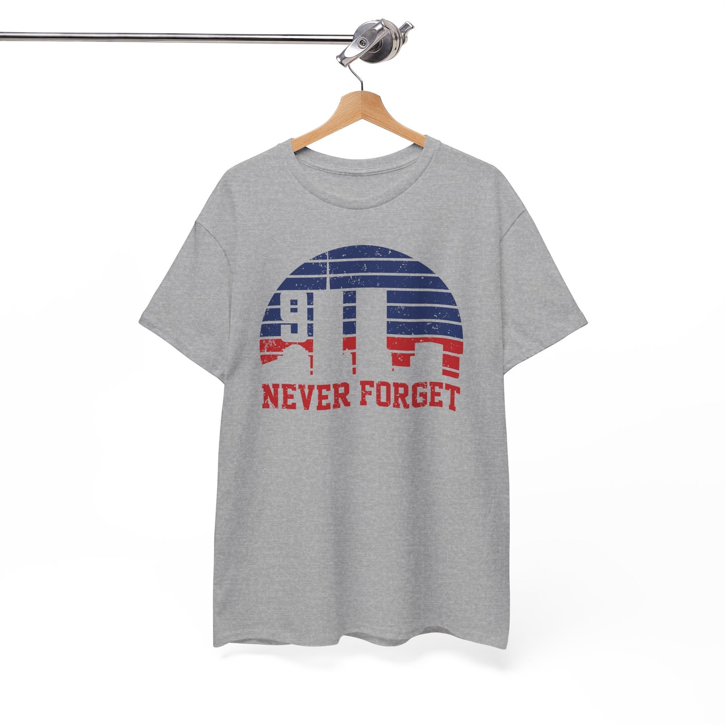 "Never Forget" Memorial Shirt, Patriotic Tee, Remembrance Apparel, 9/11 Tribute Shirt
