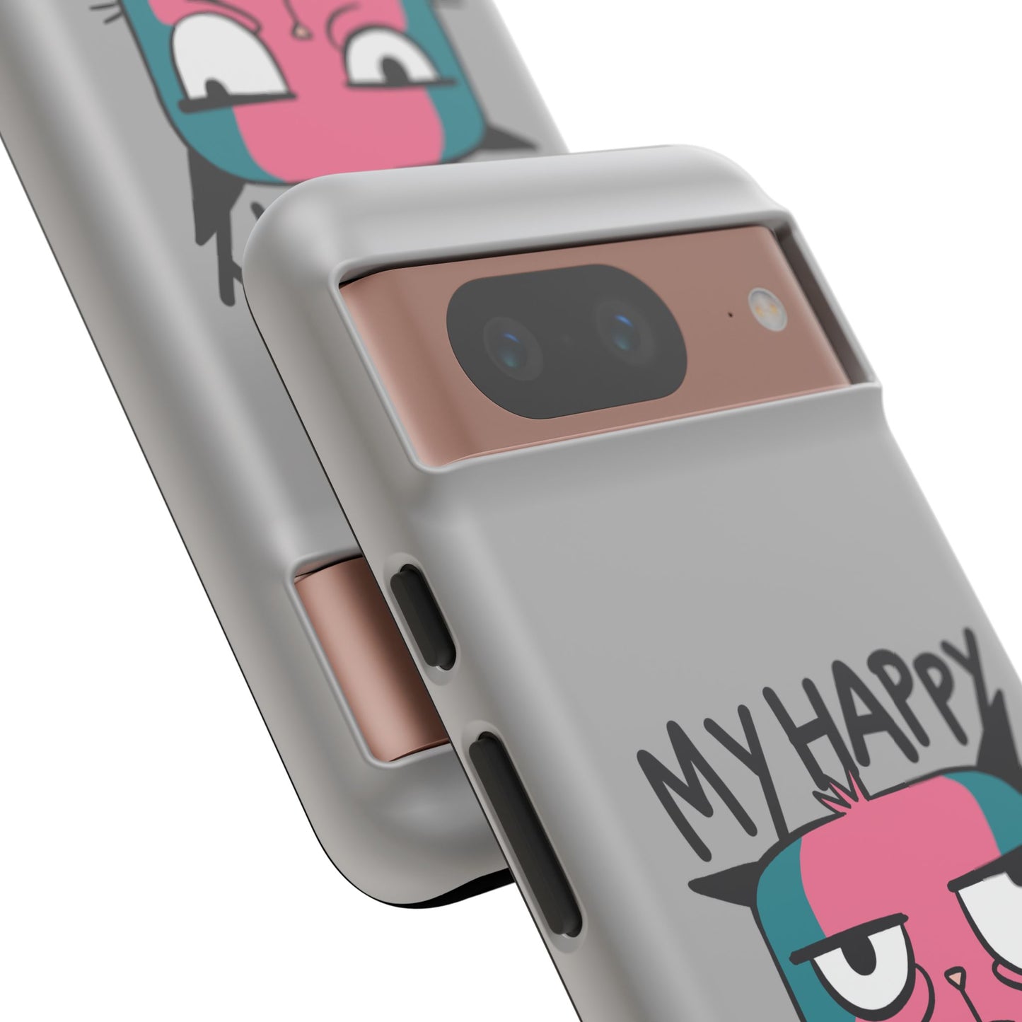 Funny Cat Phone Case - 'My Happy Face' Tough Design