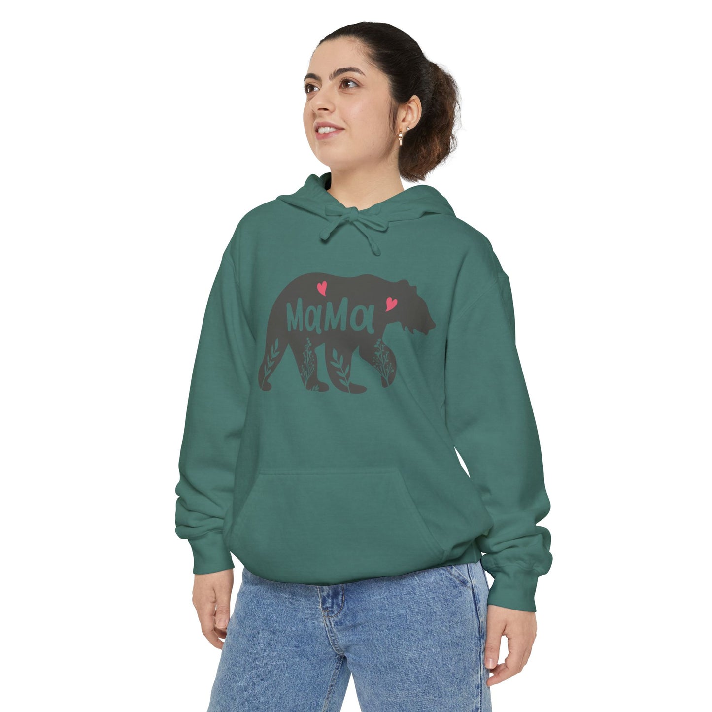 Mama Bear Hoodie - Cozy & Stylish Unisex Garment-Dyed Sweatshirt for Mother's Day or Casual Wear