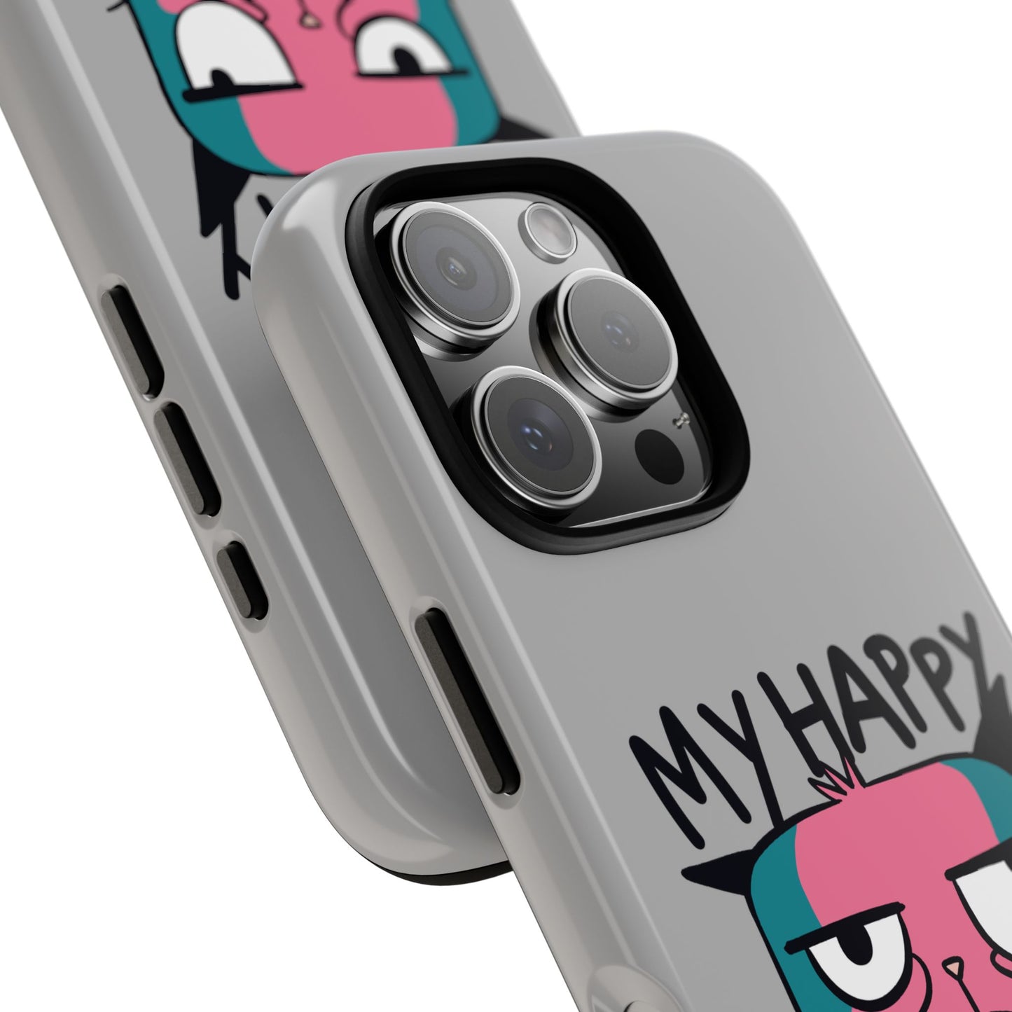 Funny Cat Phone Case - 'My Happy Face' Tough Design