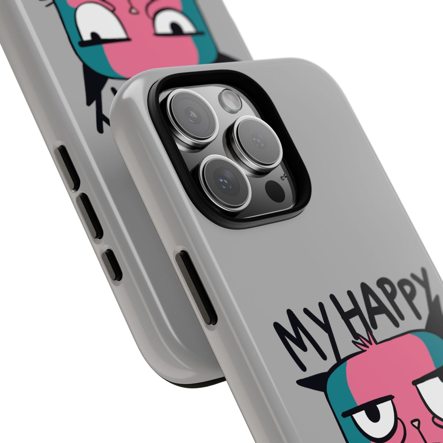 Funny Cat Phone Case - 'My Happy Face' Tough Design