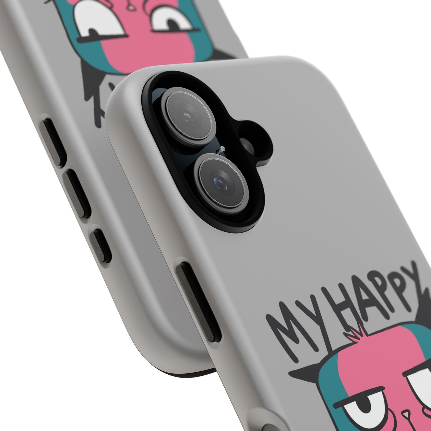 Funny Cat Phone Case - 'My Happy Face' Tough Design