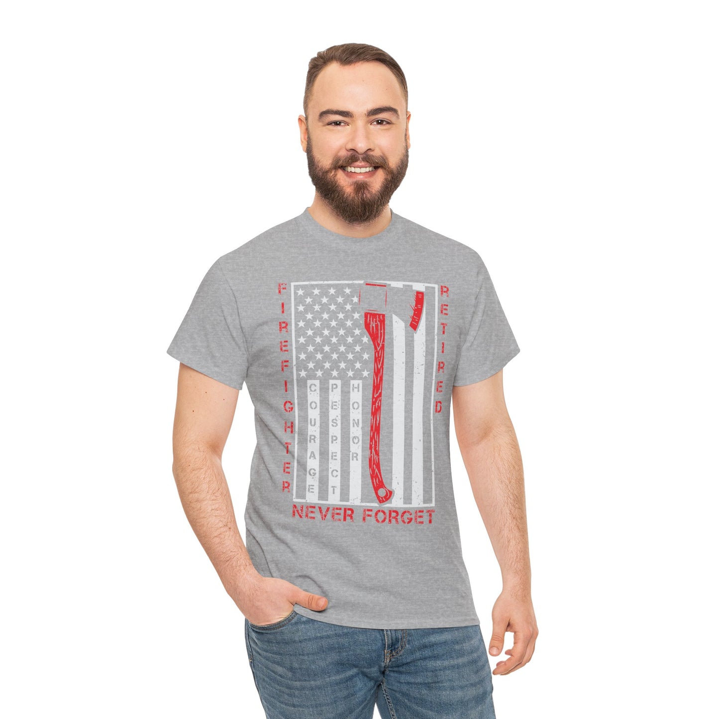 Retired Firefighter Tee | Tribute Shirt, Firefighter Gift, Fireman T-Shirt, Hero Apparel, 4th of July Shirt