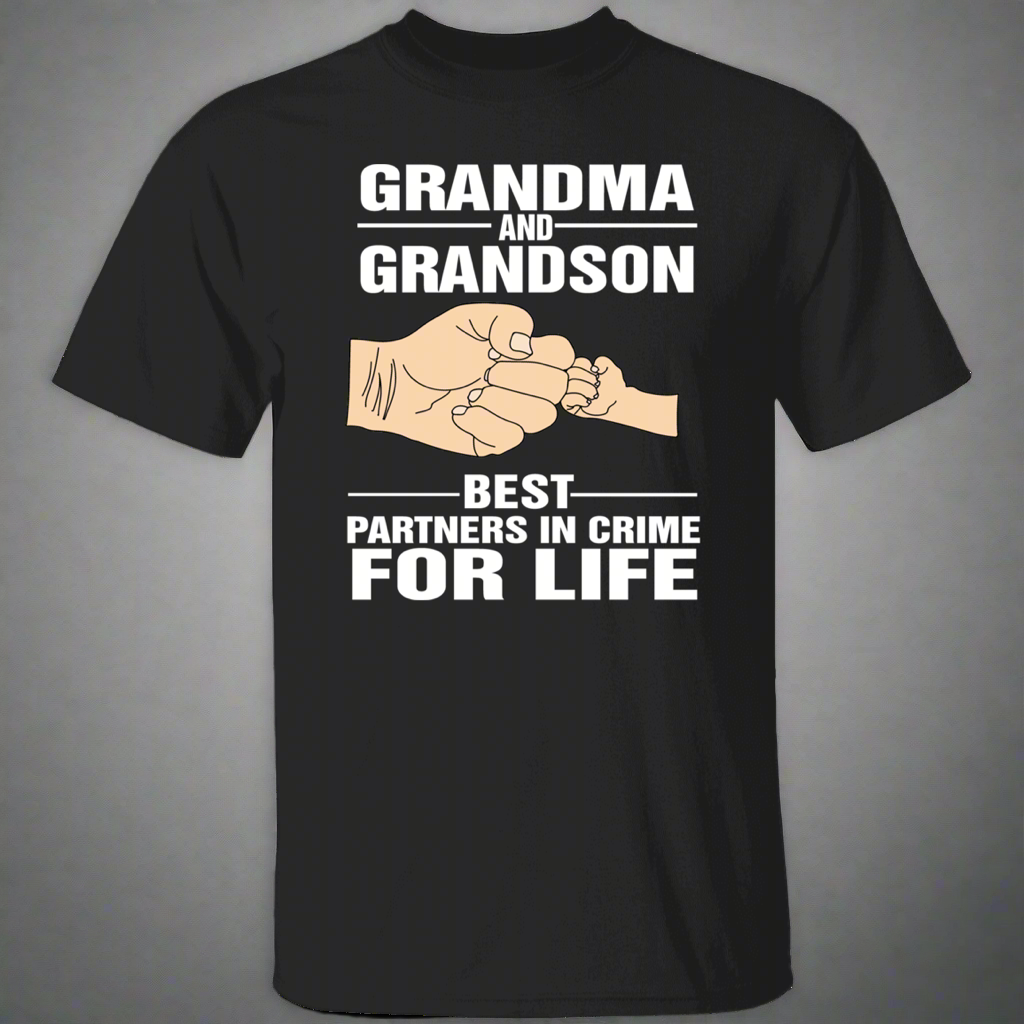 Grandma & Grandson Best Partners In Crime For Life T-Shirt