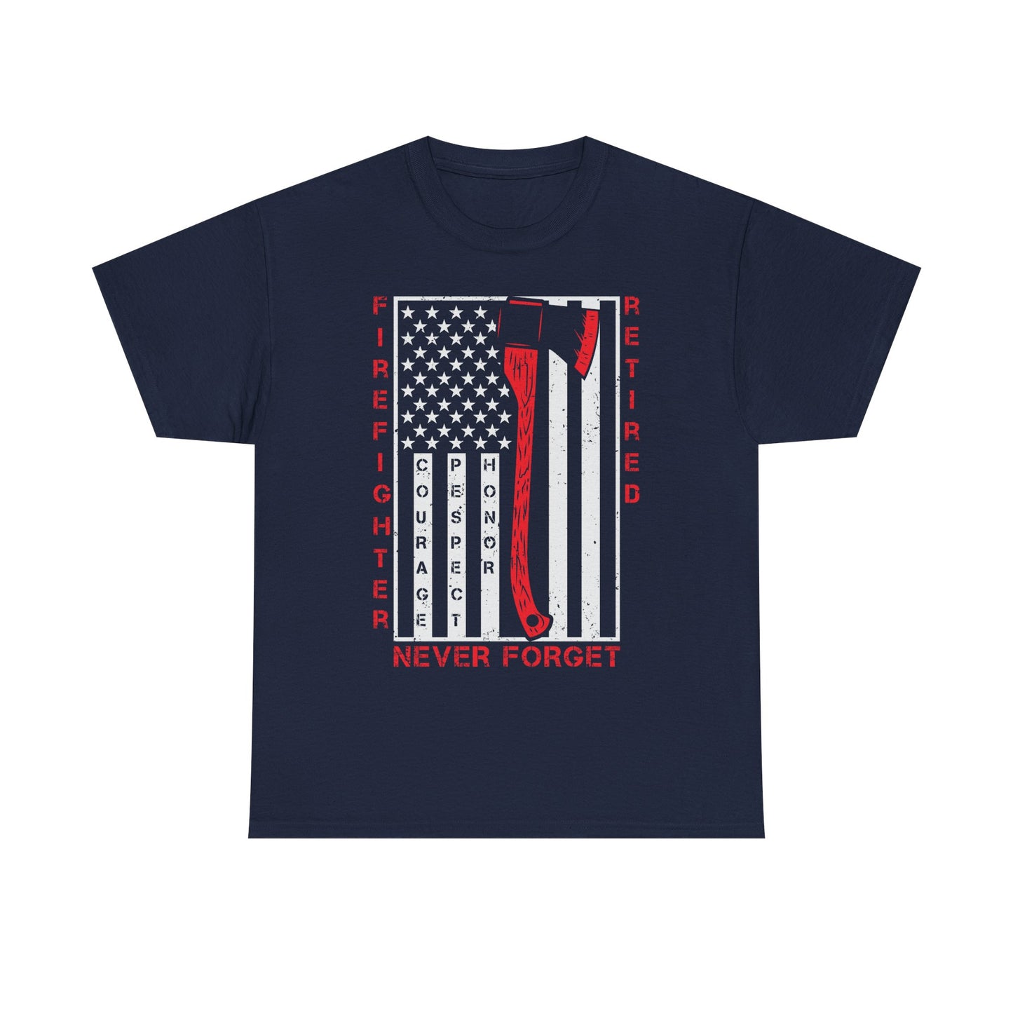 Retired Firefighter Tee | Tribute Shirt, Firefighter Gift, Fireman T-Shirt, Hero Apparel, 4th of July Shirt