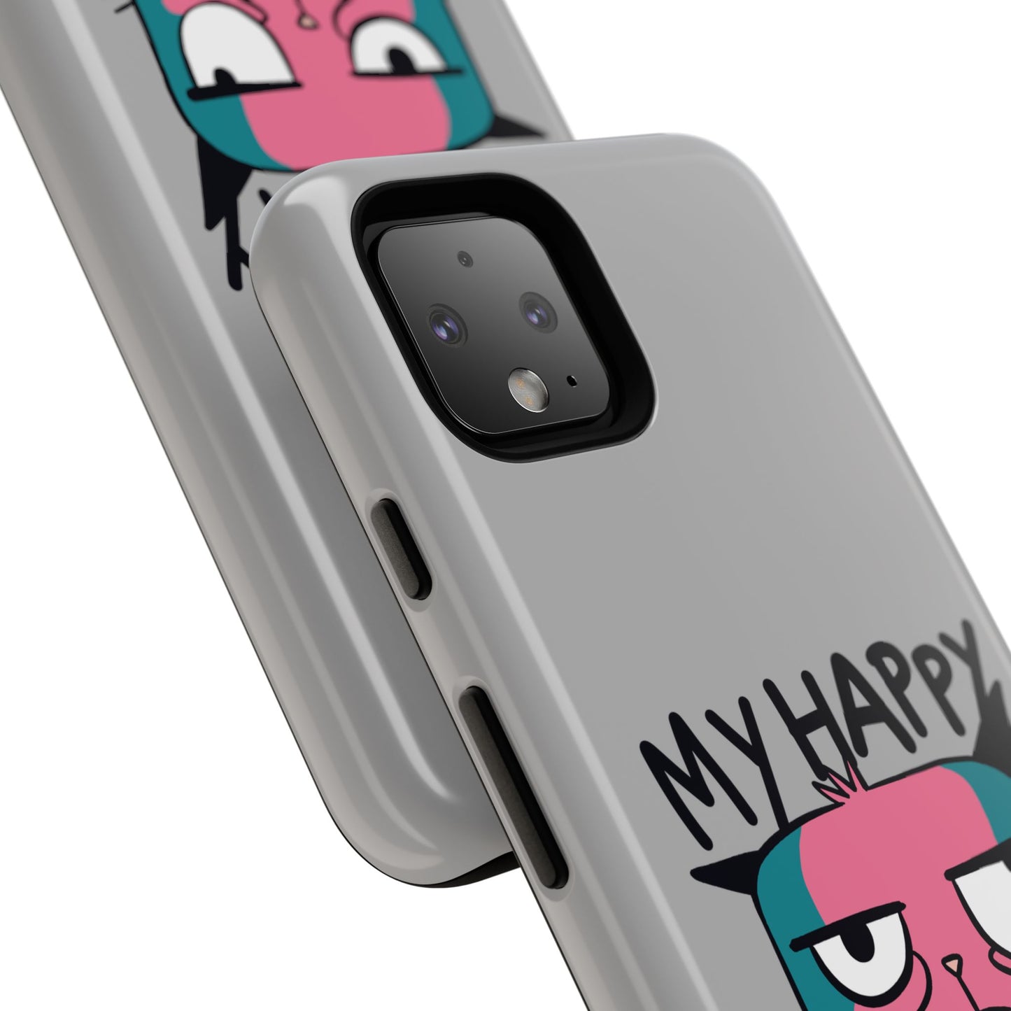 Funny Cat Phone Case - 'My Happy Face' Tough Design
