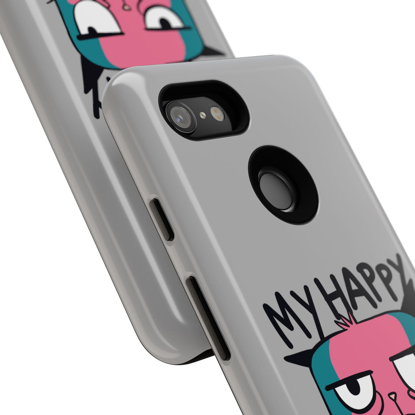 Funny Cat Phone Case - 'My Happy Face' Tough Design