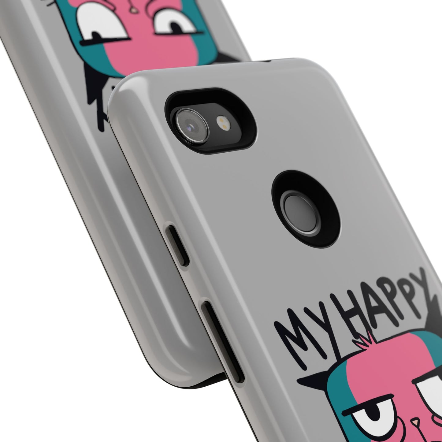 Funny Cat Phone Case - 'My Happy Face' Tough Design
