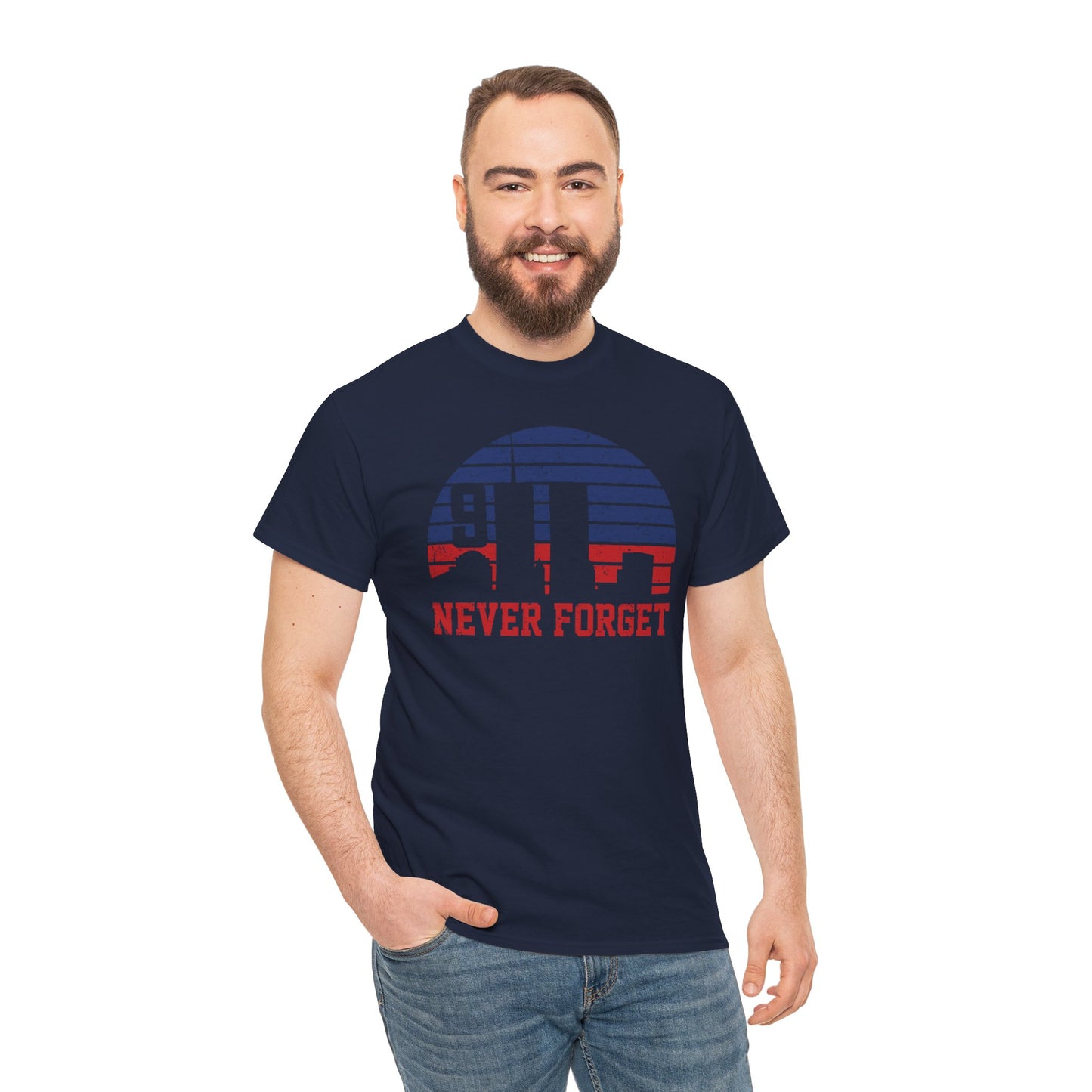"Never Forget" Memorial Shirt, Patriotic Tee, Remembrance Apparel, 9/11 Tribute Shirt