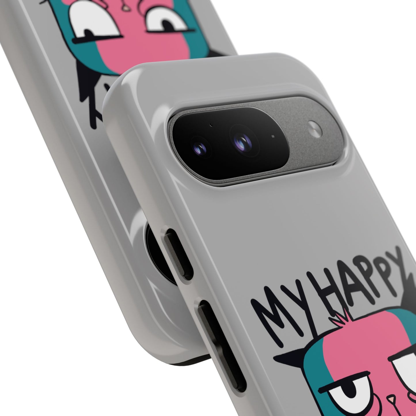 Funny Cat Phone Case - 'My Happy Face' Tough Design