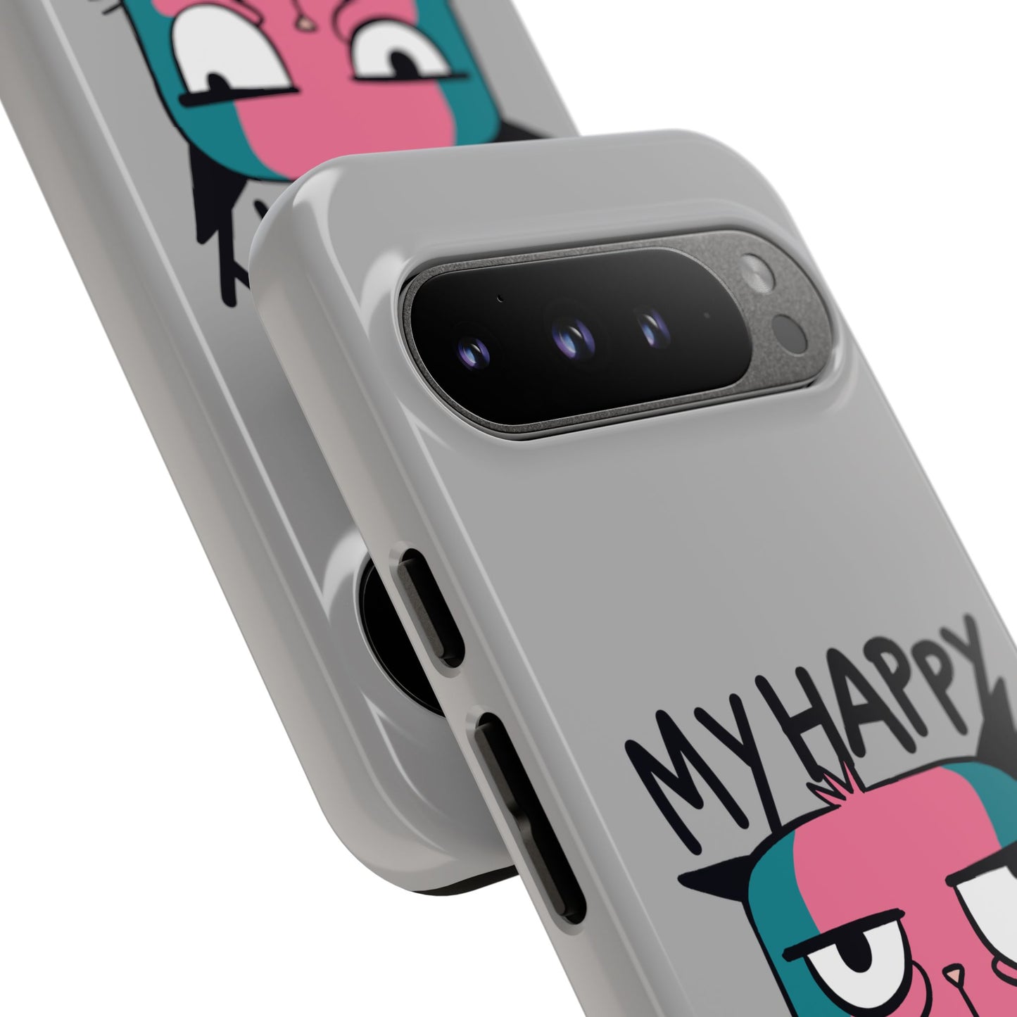 Funny Cat Phone Case - 'My Happy Face' Tough Design
