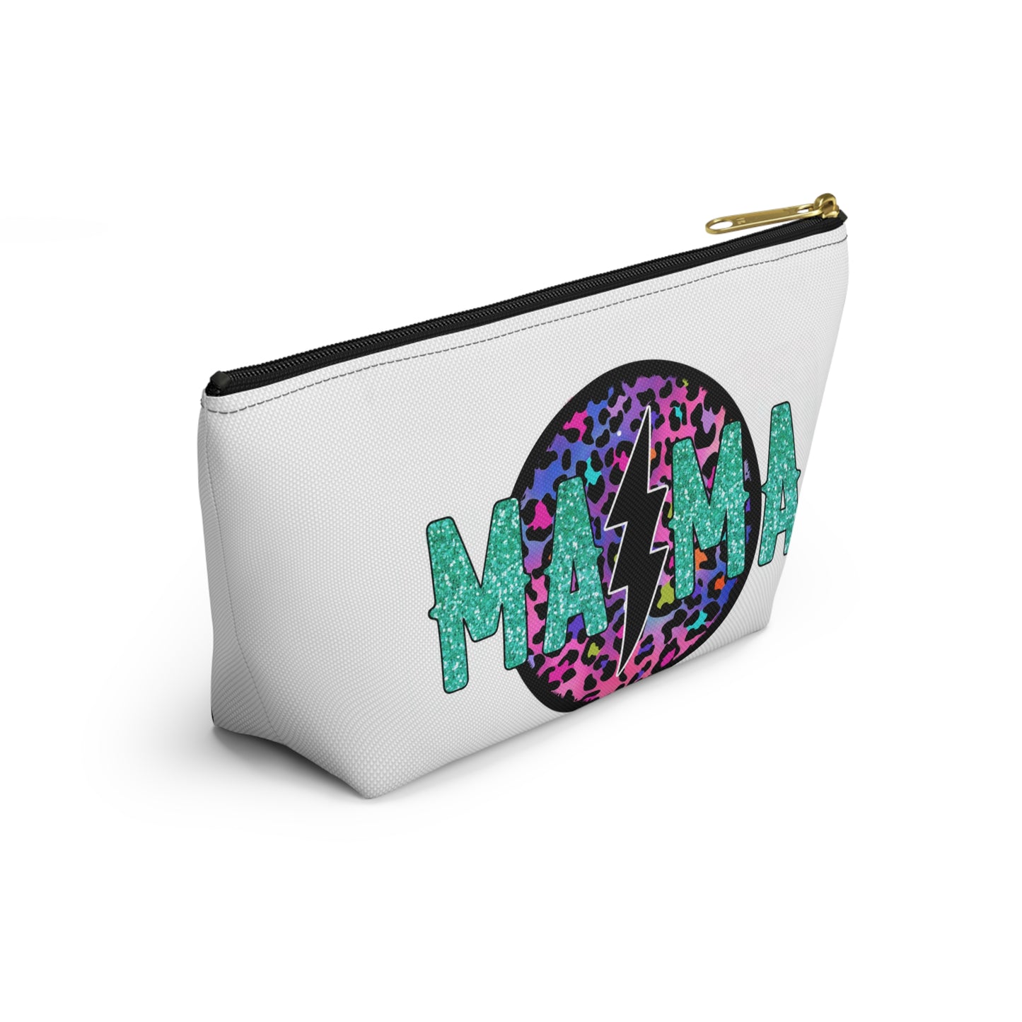 Colorful Leopard Print Accessory Pouch for Moms | #momlife & Mama Designs