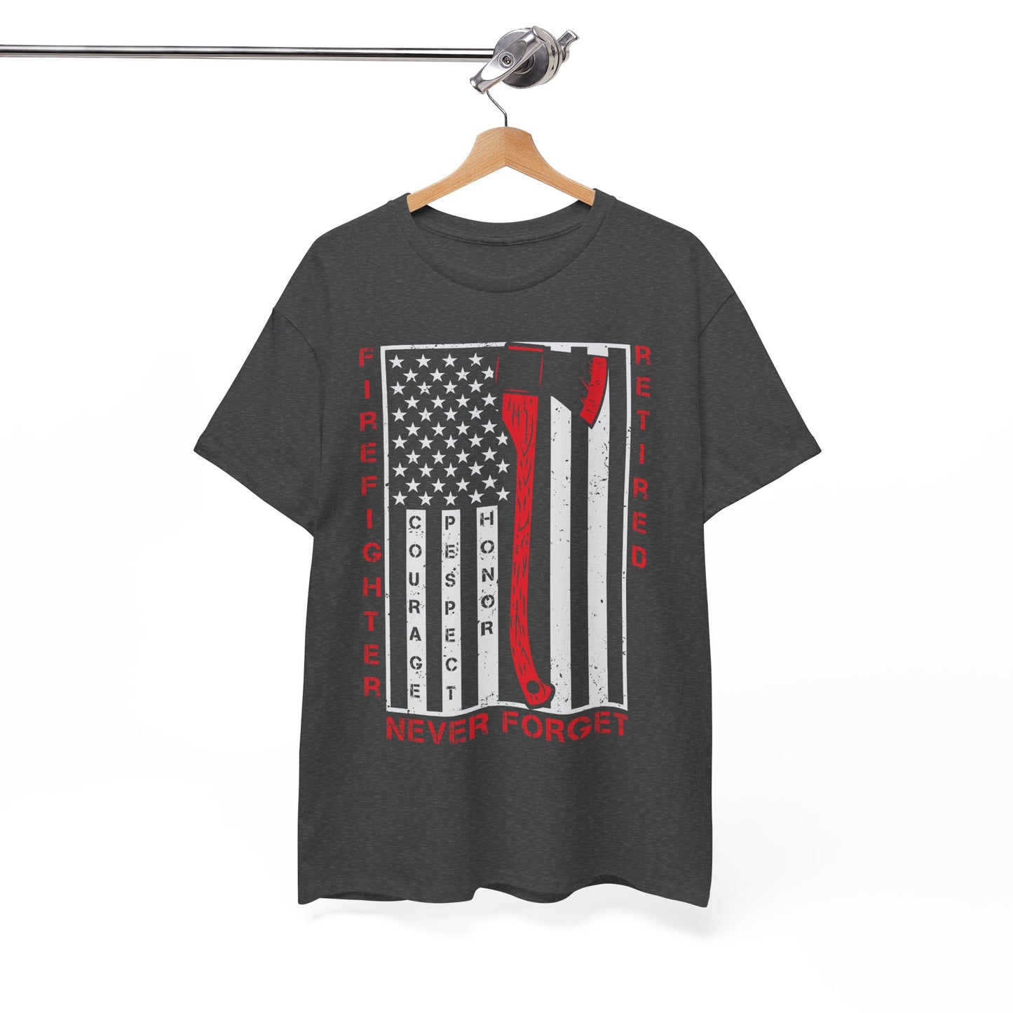 Retired Firefighter Tee | Tribute Shirt, Firefighter Gift, Fireman T-Shirt, Hero Apparel, 4th of July Shirt
