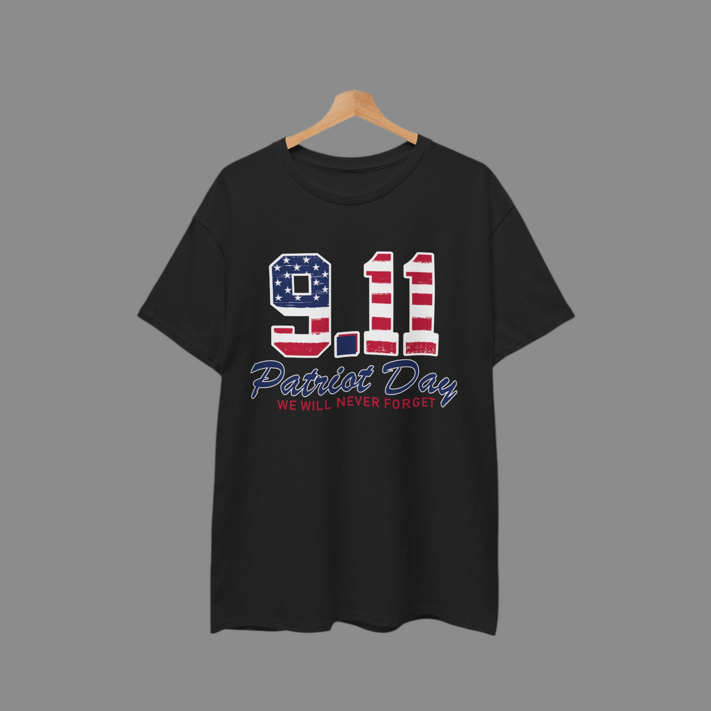 Patriot Day Unisex Heavy Cotton Tee, 9/11 Remembrance Shirt, Memorial T-Shirt, American Flag Tee, Comfort for Heroes