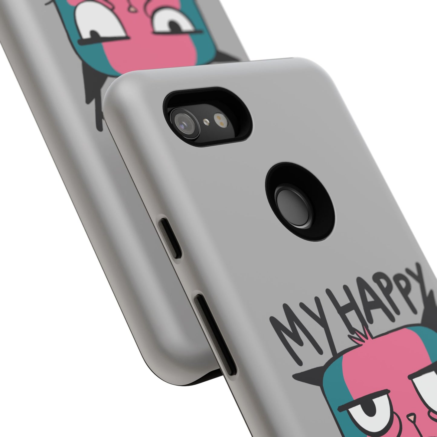Funny Cat Phone Case - 'My Happy Face' Tough Design