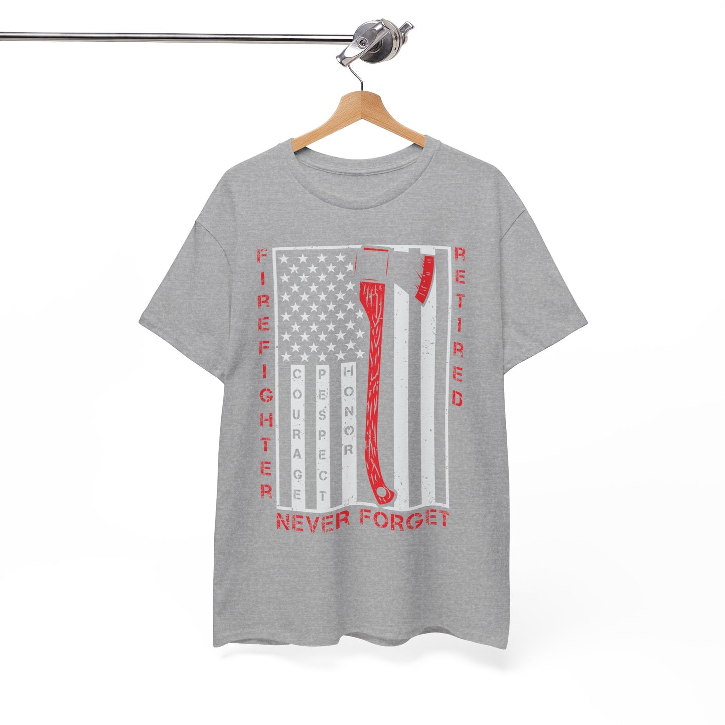 Retired Firefighter Tee | Tribute Shirt, Firefighter Gift, Fireman T-Shirt, Hero Apparel, 4th of July Shirt