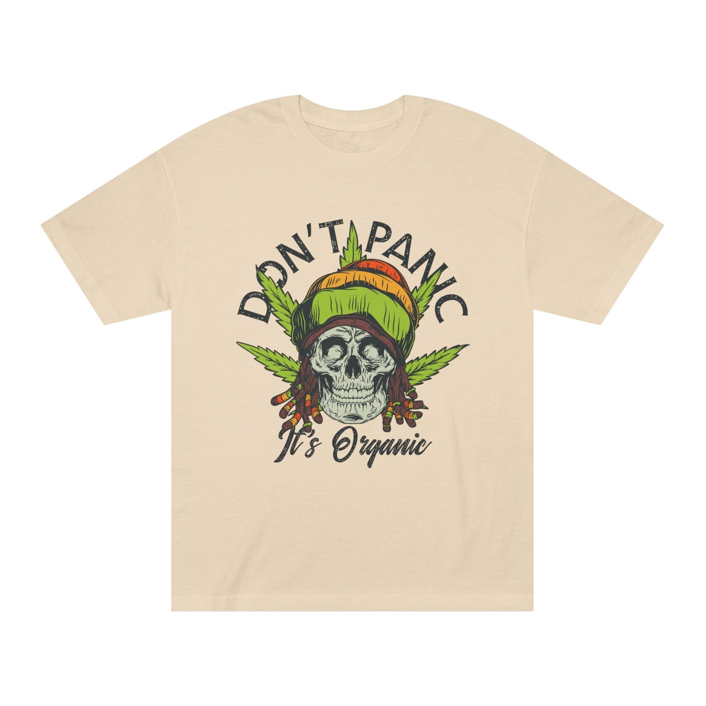 Don't Panic Organic Skeleton Unisex Classic Tee - Stylish & Fun Graphic T-Shirt