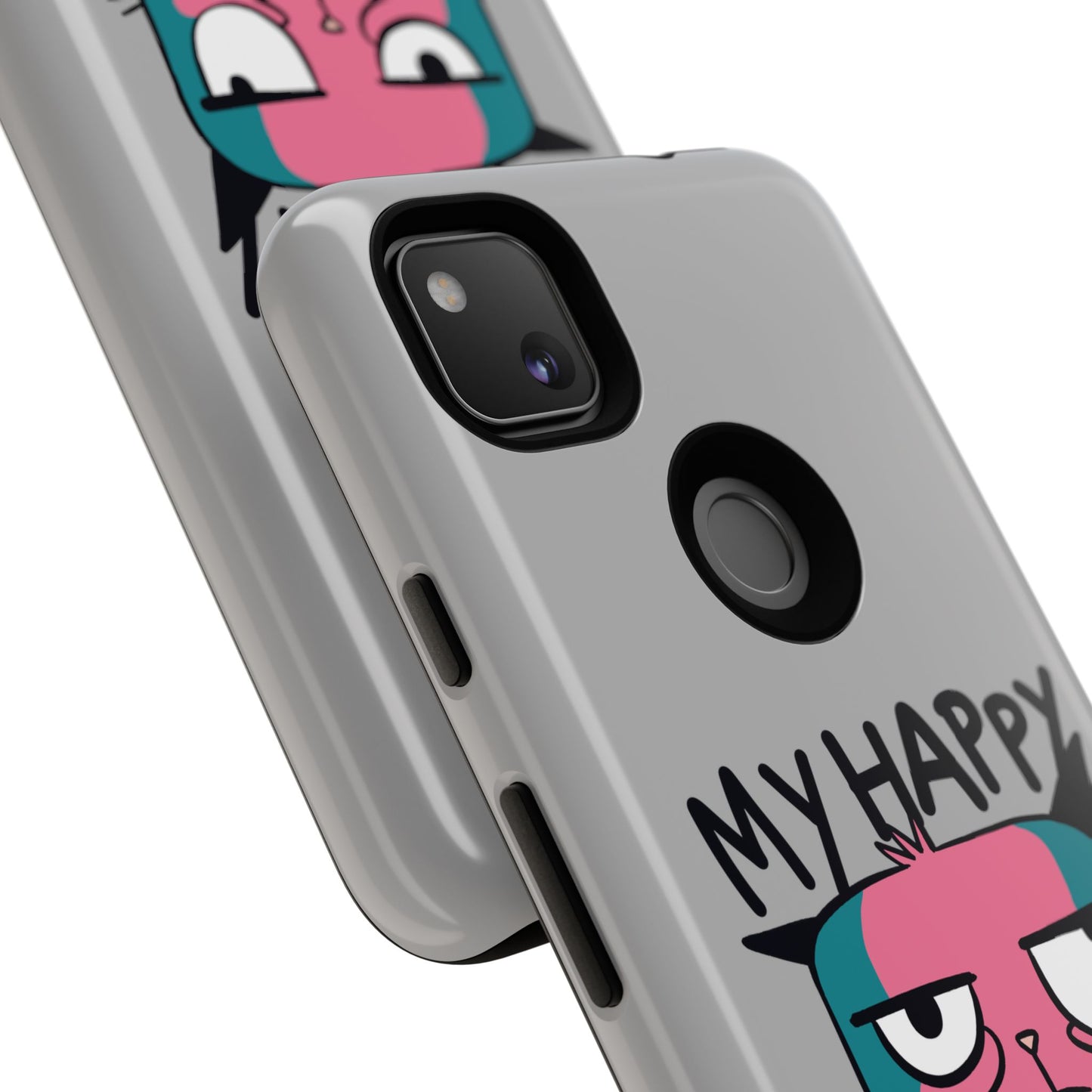 Funny Cat Phone Case - 'My Happy Face' Tough Design