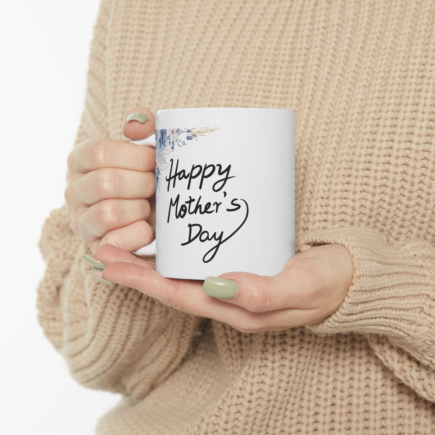 Floral Happy Mother's Day Ceramic Mug - 11oz