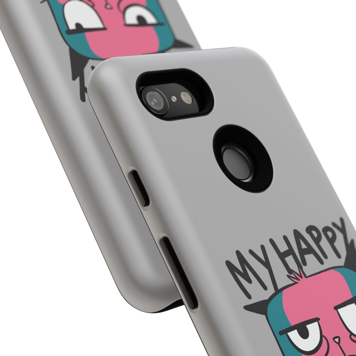 Funny Cat Phone Case - 'My Happy Face' Tough Design
