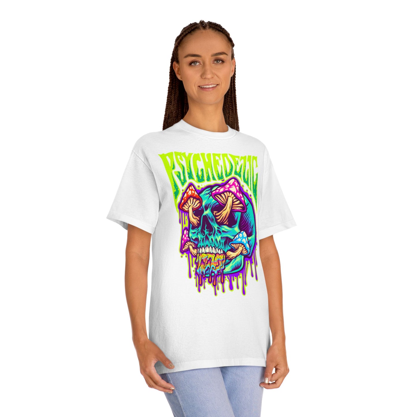 Psychedelic Skull Graphic Classic Tee