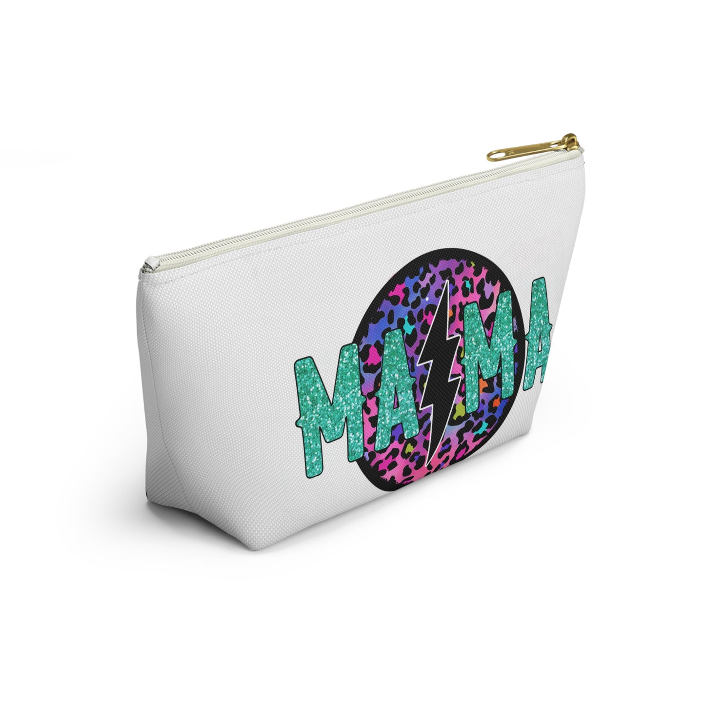 Colorful Leopard Print Accessory Pouch for Moms | #momlife & Mama Designs
