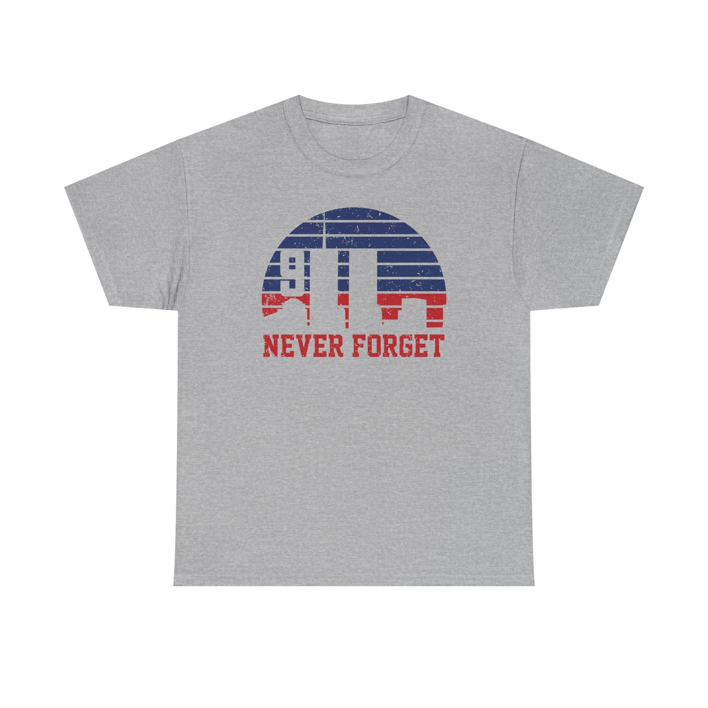 "Never Forget" Memorial Shirt, Patriotic Tee, Remembrance Apparel, 9/11 Tribute Shirt