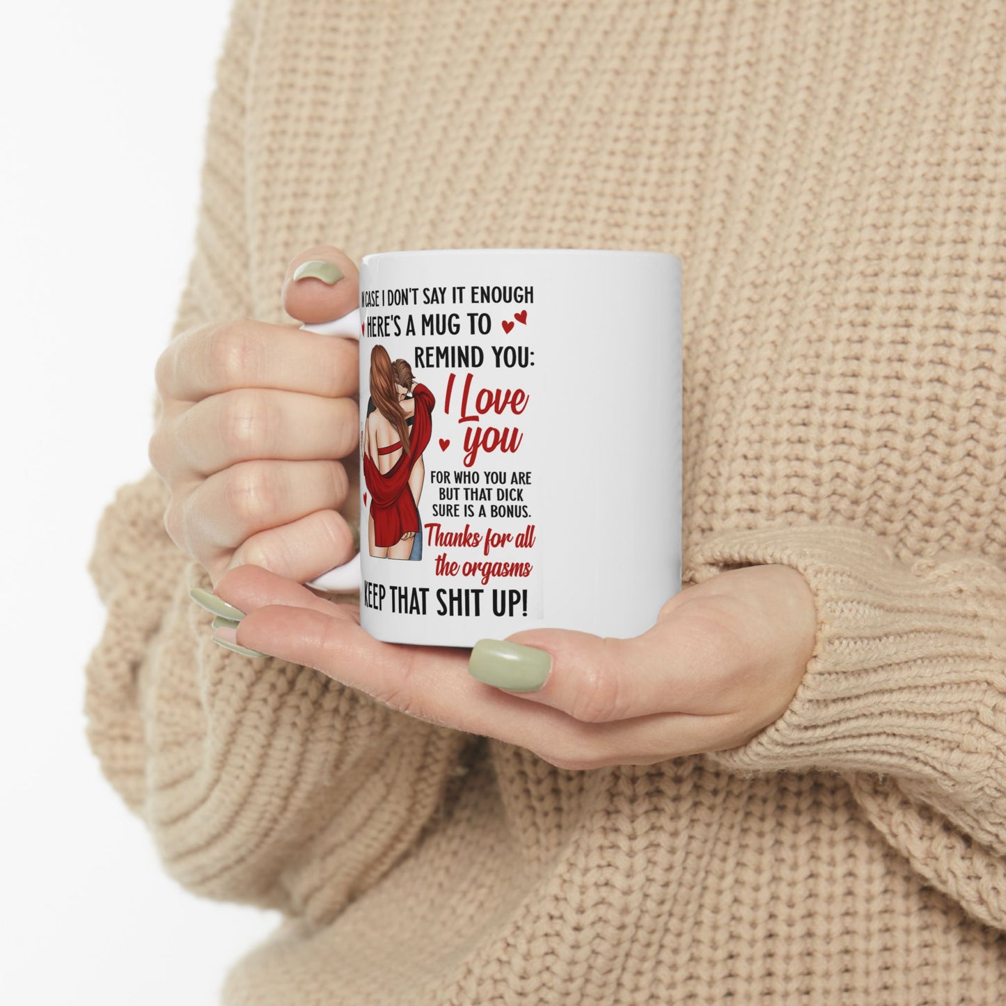 Grateful for You (and That!) Mug, Valentines Day Mug, Gift for Him