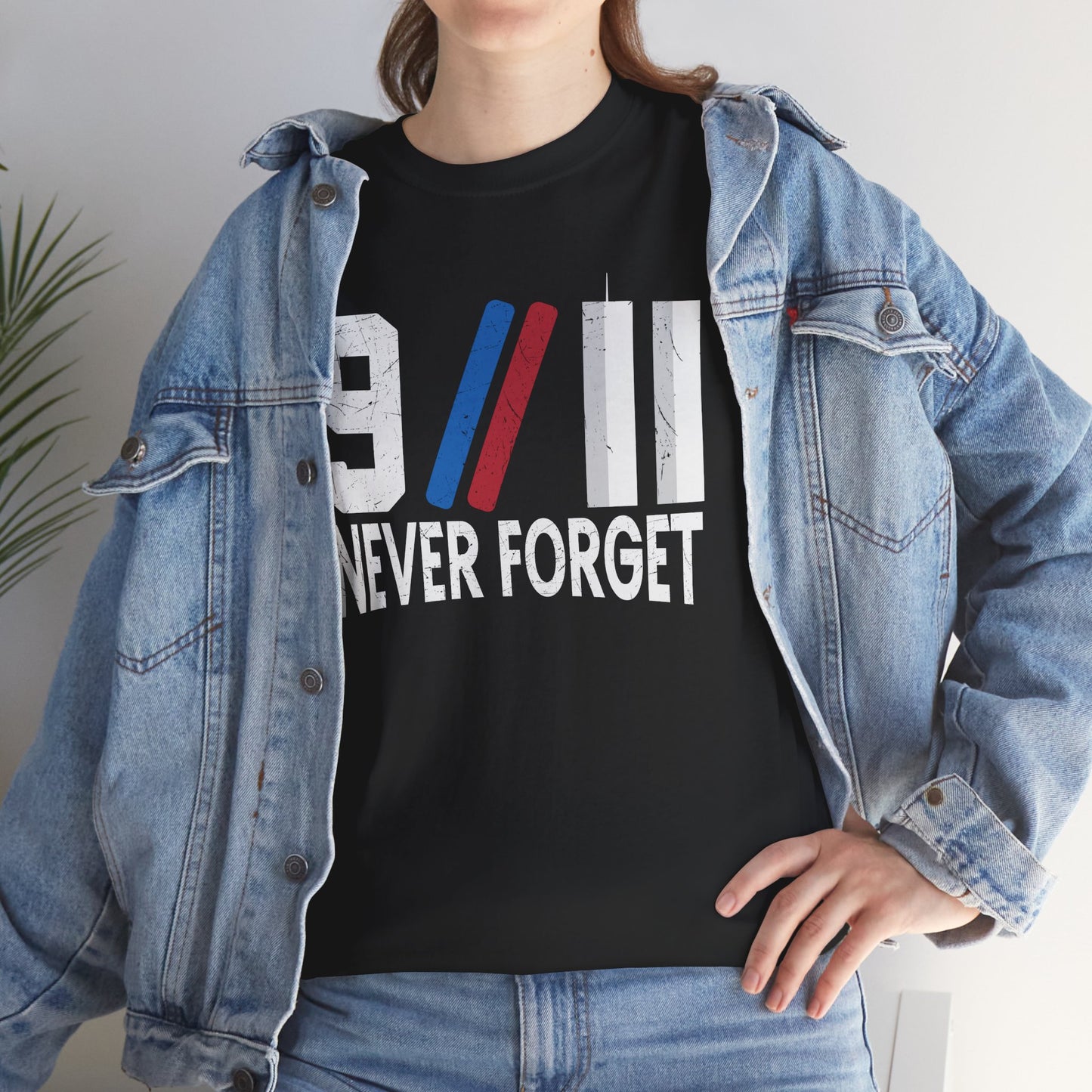9/11 Never Forget Unisex Tee, Commemorative T-Shirt, Patriotic Apparel, Remembrance Day Shirt, Memorial Gift