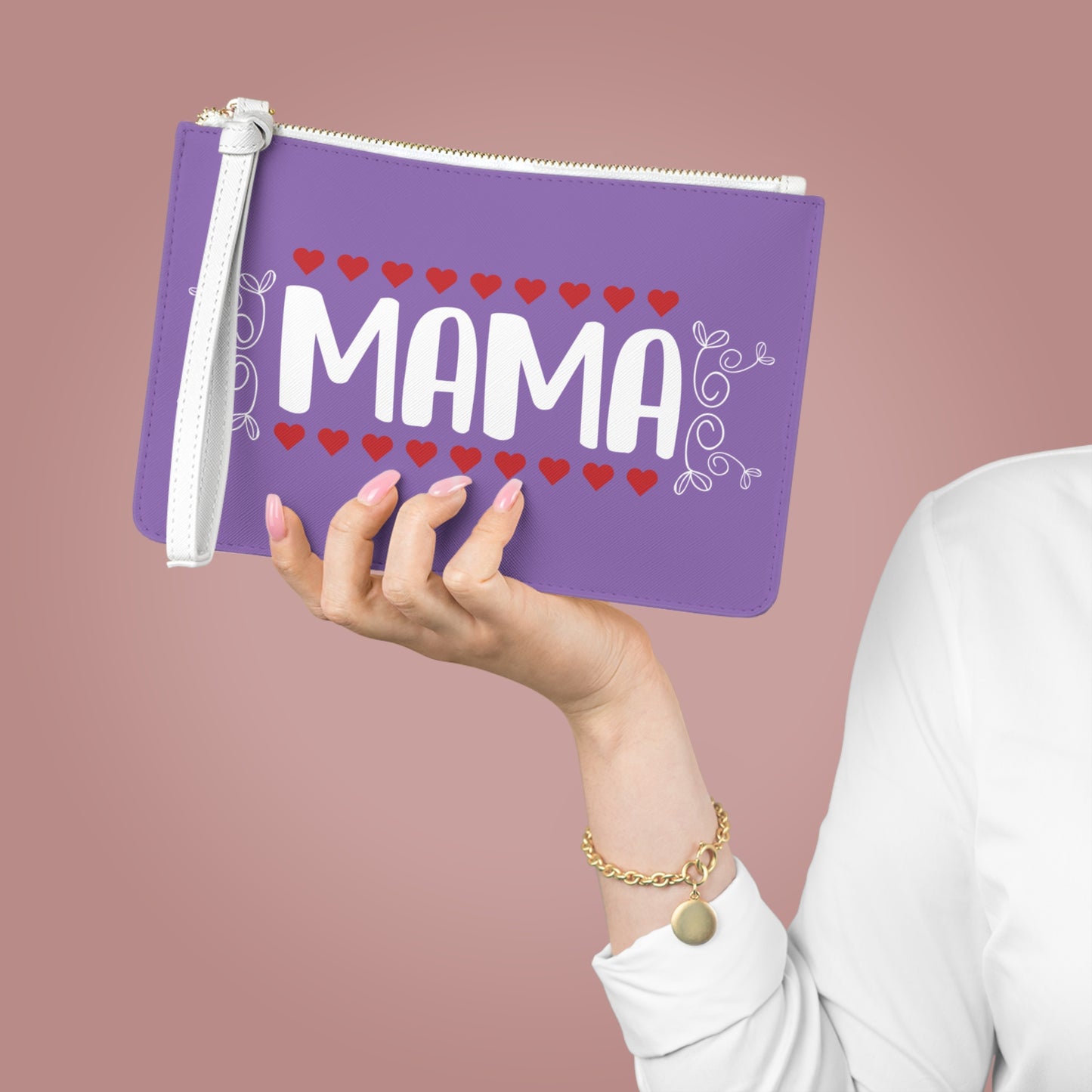Mama Clutch Bag - Heart Design Gift for Moms