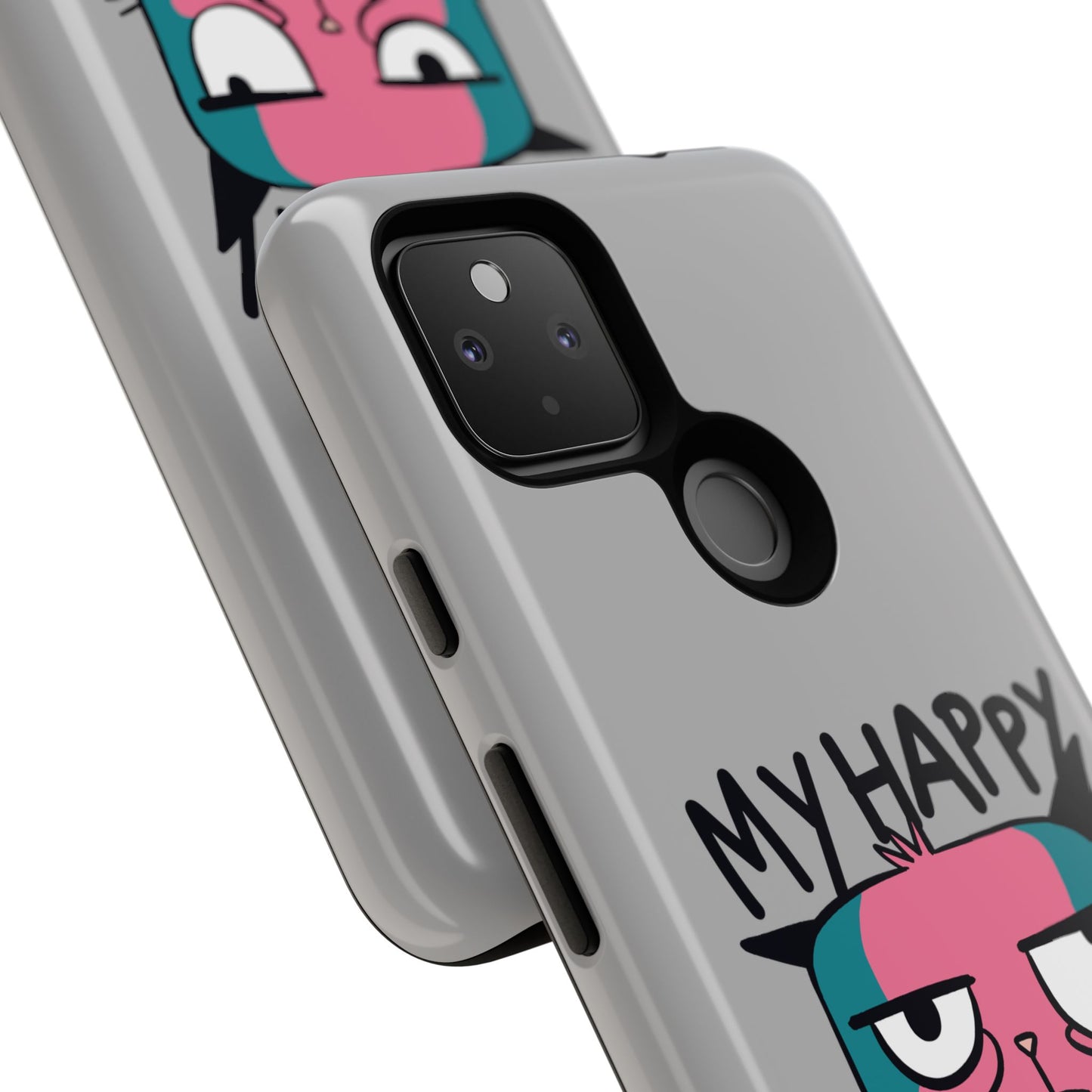 Funny Cat Phone Case - 'My Happy Face' Tough Design