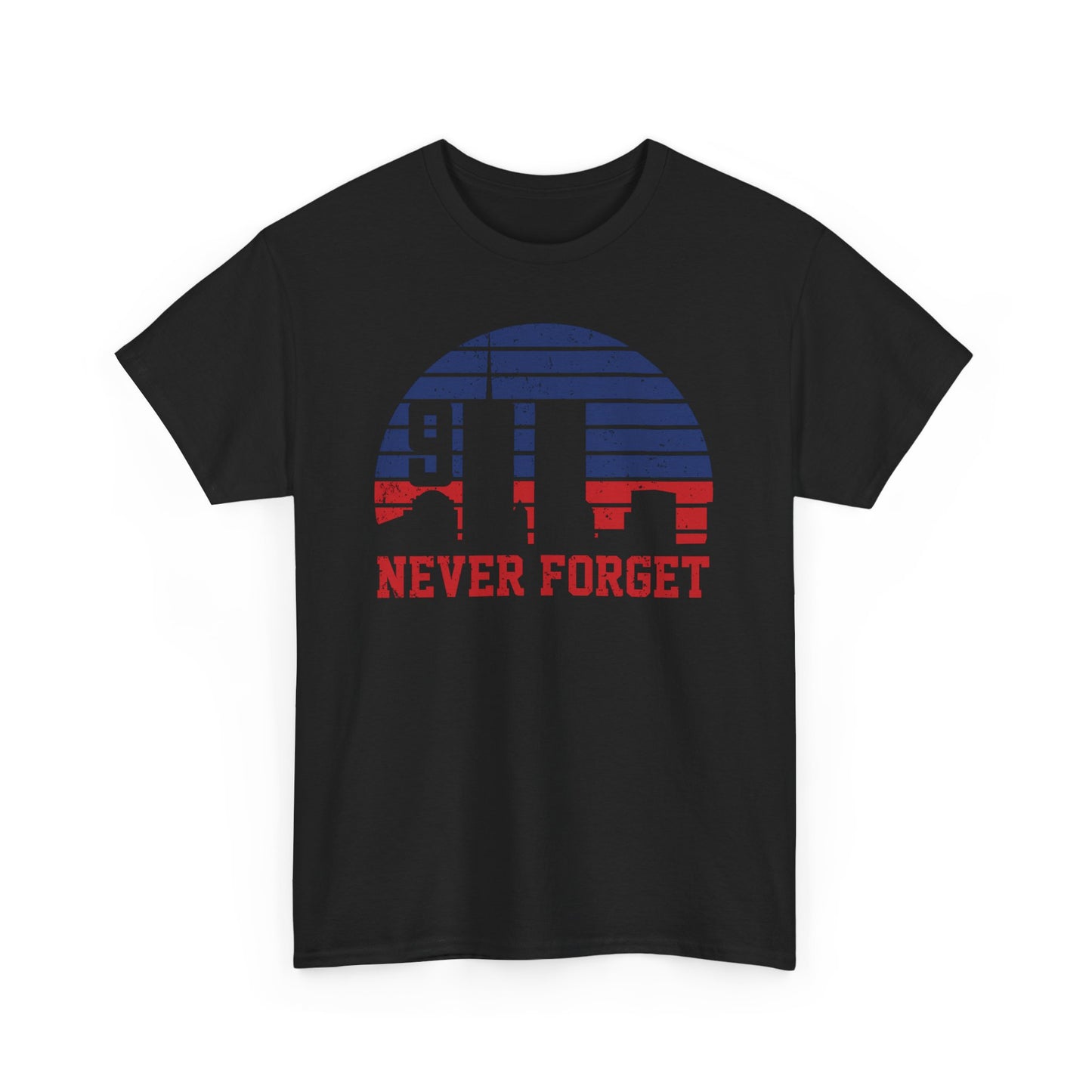 "Never Forget" Memorial Shirt, Patriotic Tee, Remembrance Apparel, 9/11 Tribute Shirt