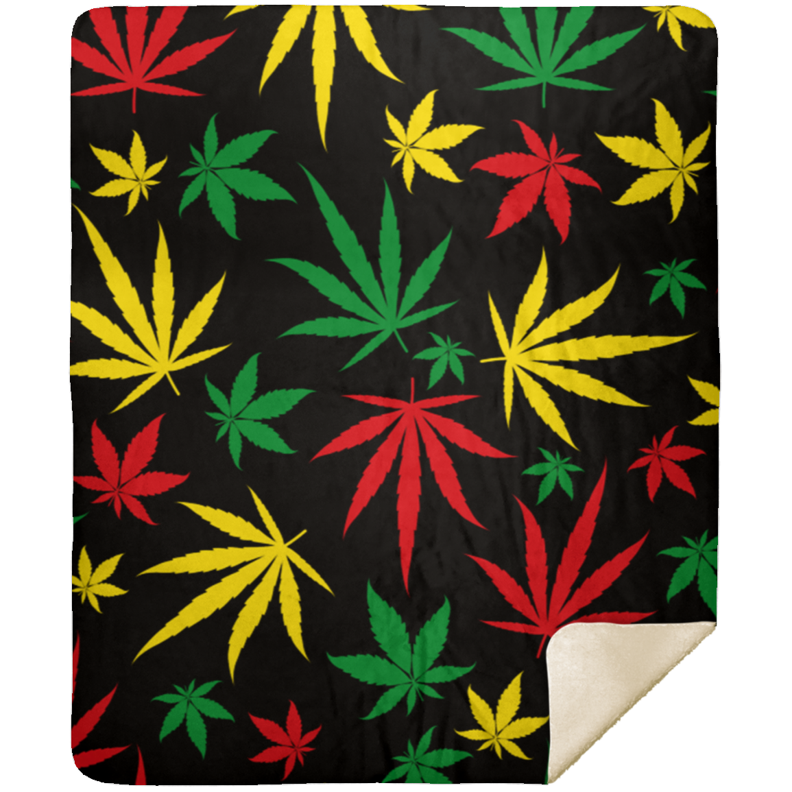 420 Themed Premium Sherpa Blanket 50x60
