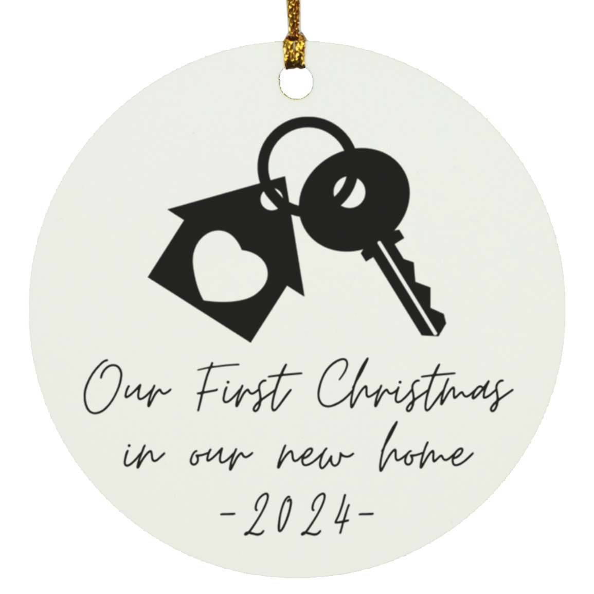 First Christmas In Our New Home Circle Ornament