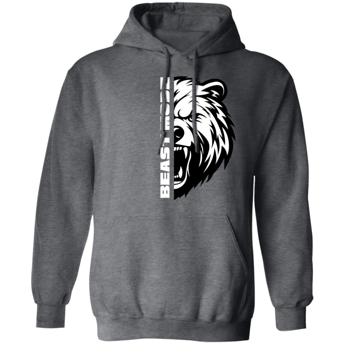 Gym Animal - Beast Mode Grizzly Bear Pullover Hoodie
