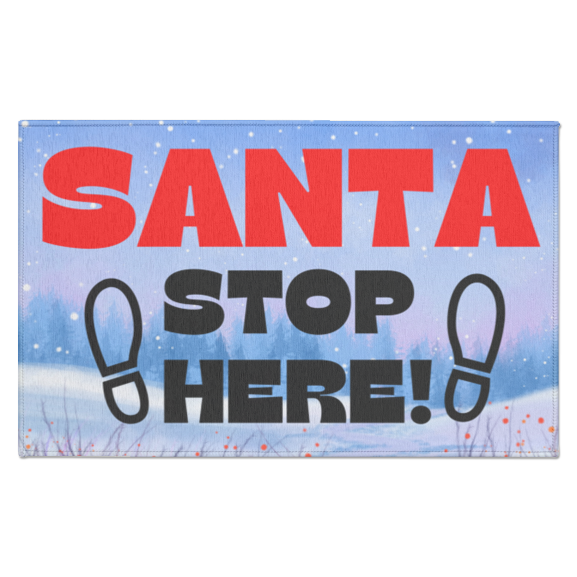 Santa Stop Here Footprints